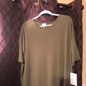 Solid Green Large LuLaRoe Irma